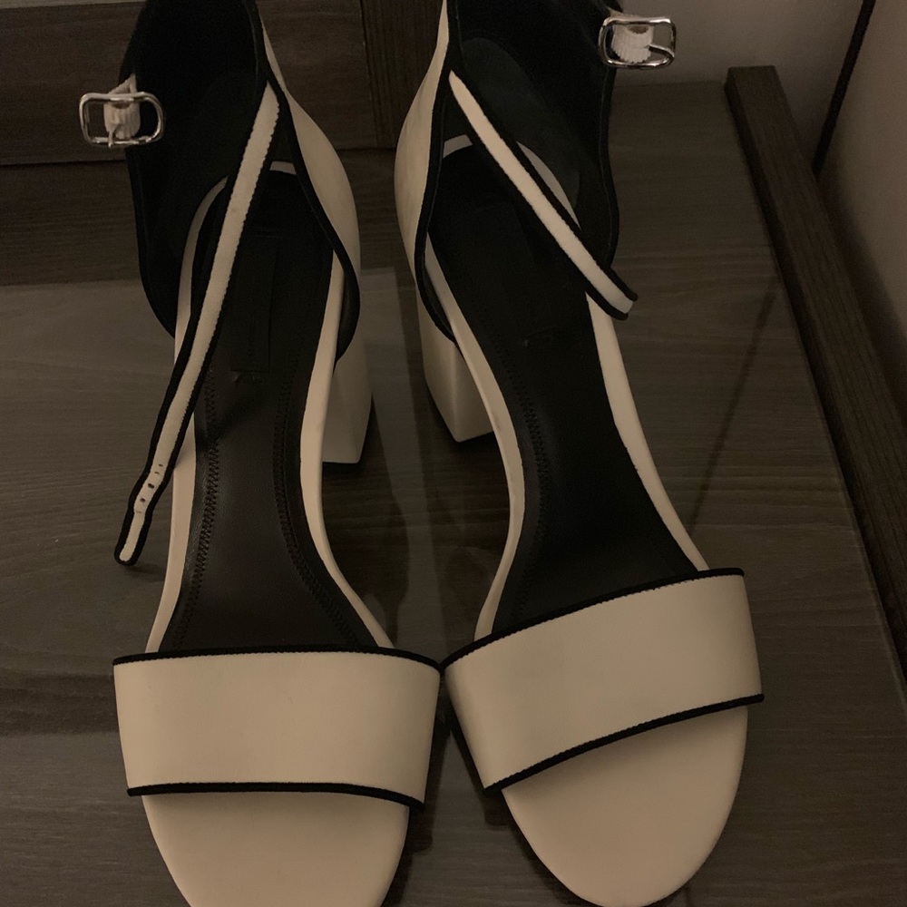 White Block Alexander Wang Heels